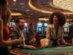 Players enjoying a lively table game at phdream 6 casino