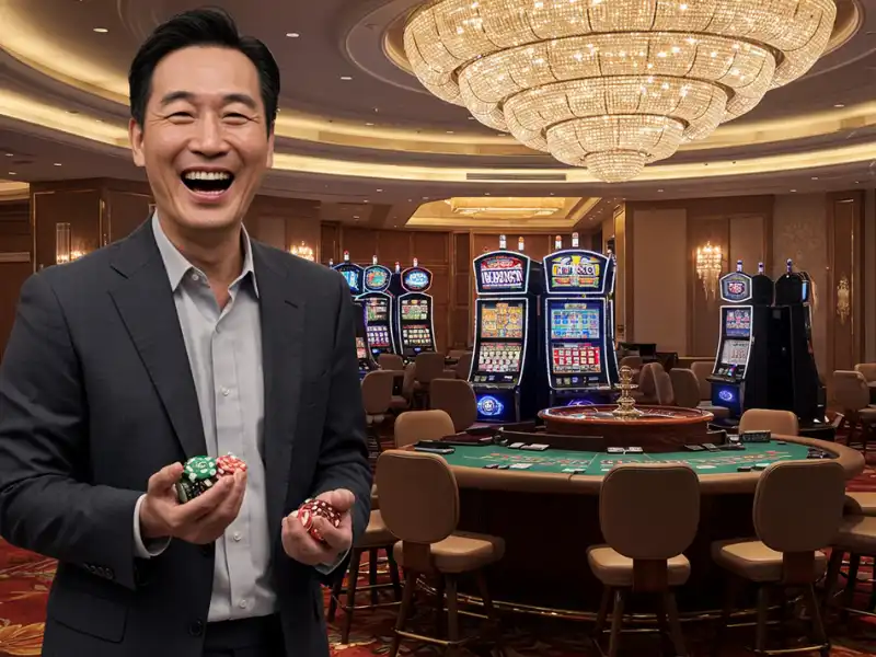 Man smiling and holding chips after a win during Sabong Nation live stream